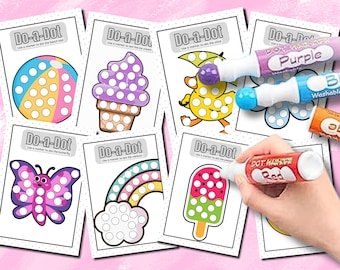 Summer Dot Marker Printables: Fun Preschool Activity Pages (Ages 3-8) (Digital Download)
