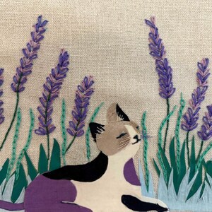 Slow Stitch Kit - Lavender Calico