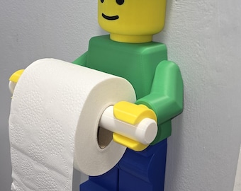 Legosteinfigur Toilettenpapierhalter - Lustiges Badezimmeraccessoire