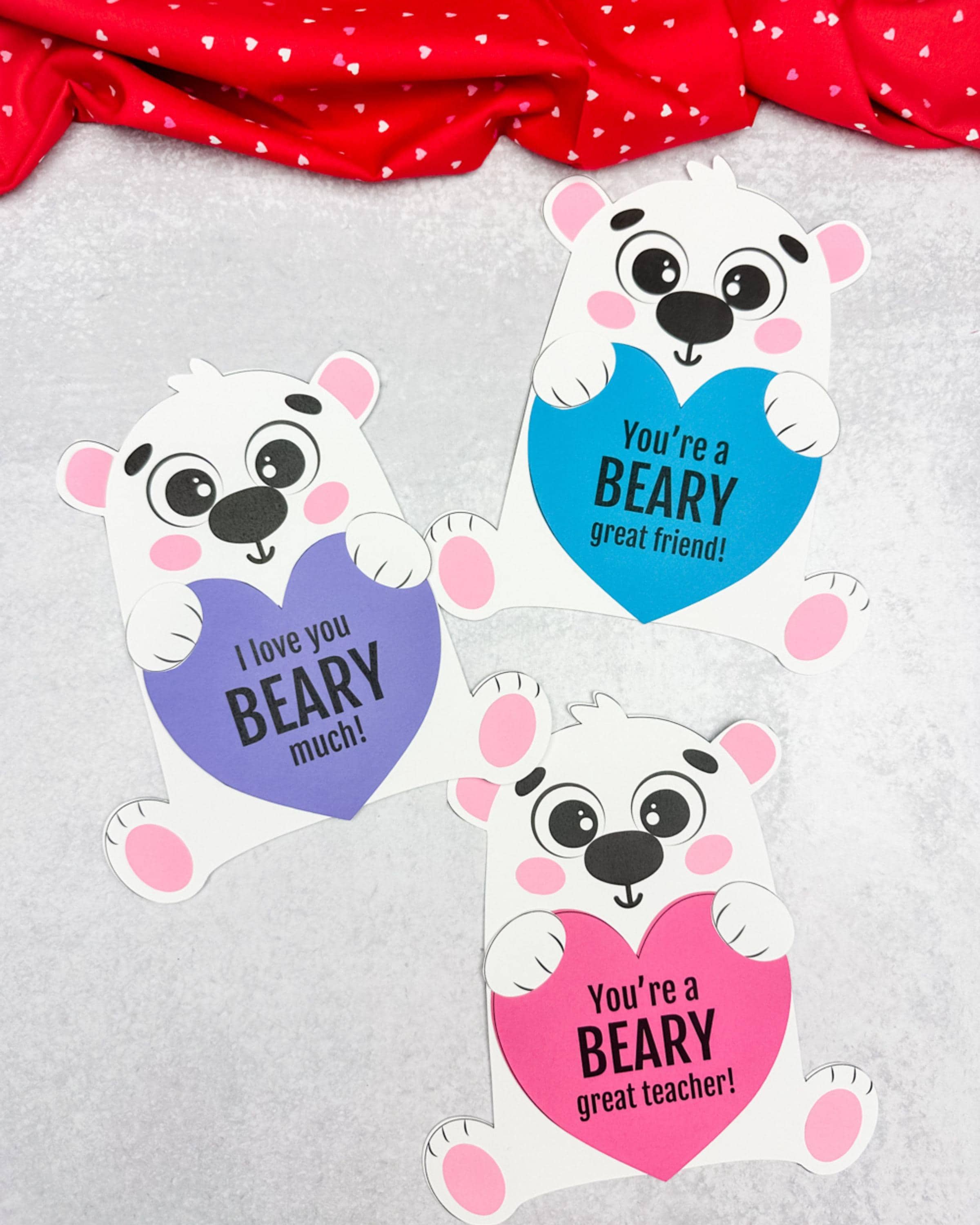 43 Must-Make February Crafts for Kids for Beating Boredom 12 Polar Bear Valentine Craft Template Early Learner Craft DIY…