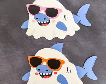 Summerween Ghost Shark Craft Template | Summer Halloween Idea | Easy Kids Craft