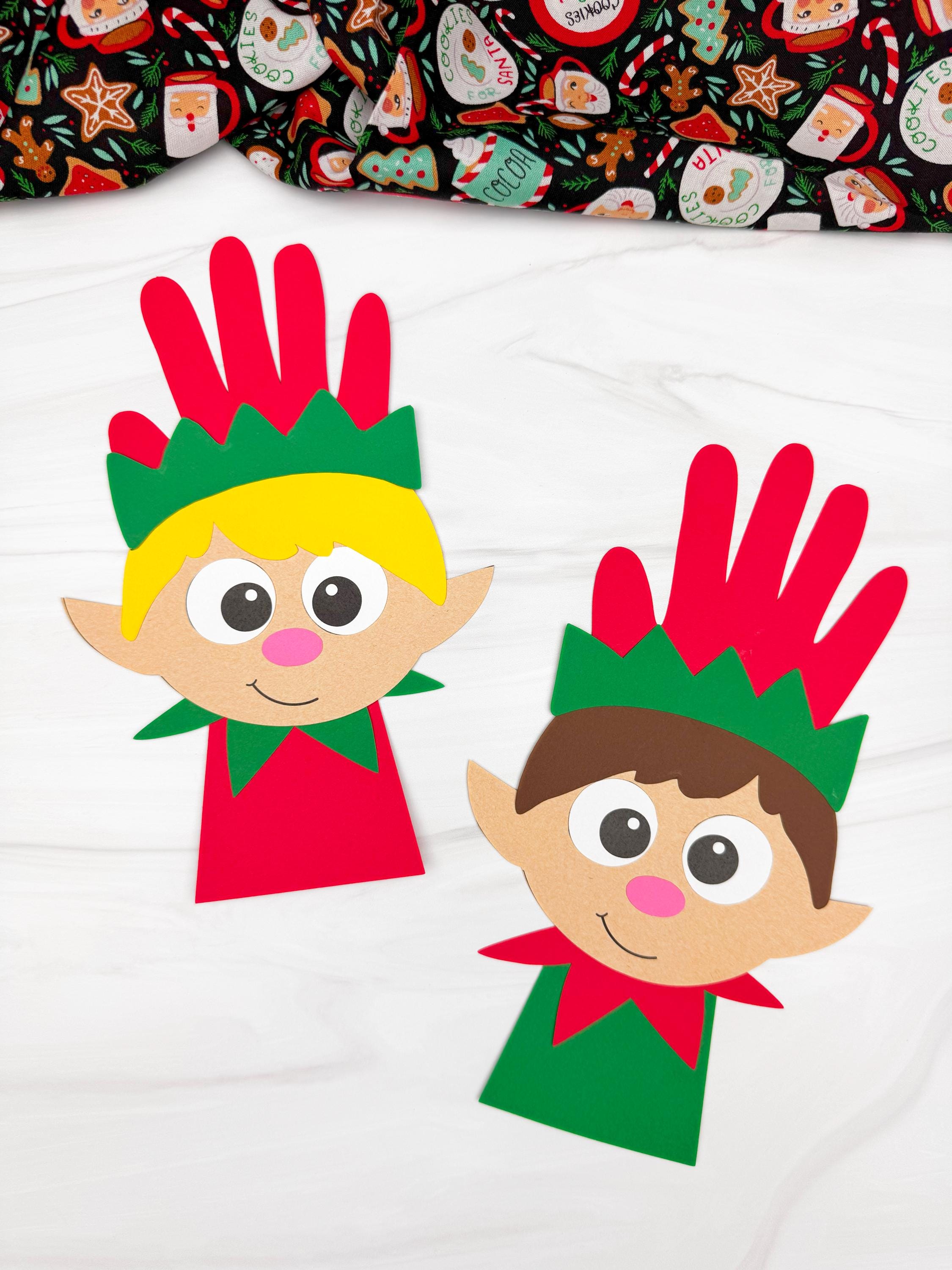 Elf Handprint Craft For Boys DIY Christmas Kit & December Activity…