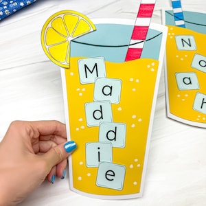 Lemonade name craft for kids