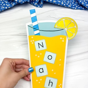 Lemonade name craft for kids