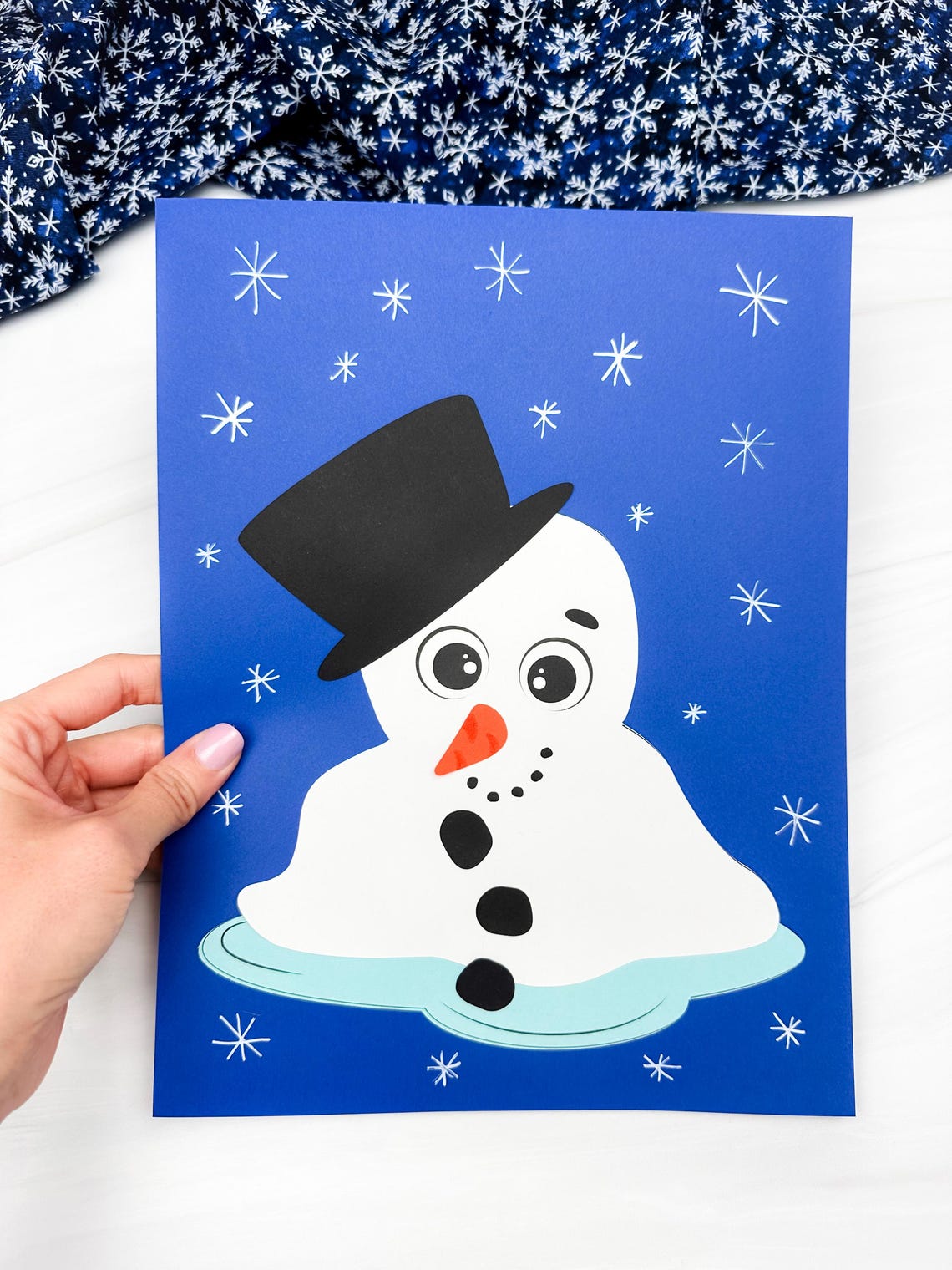 Melted Snowman Craft Template | Build A Snowman Kit Printable | Fun ...