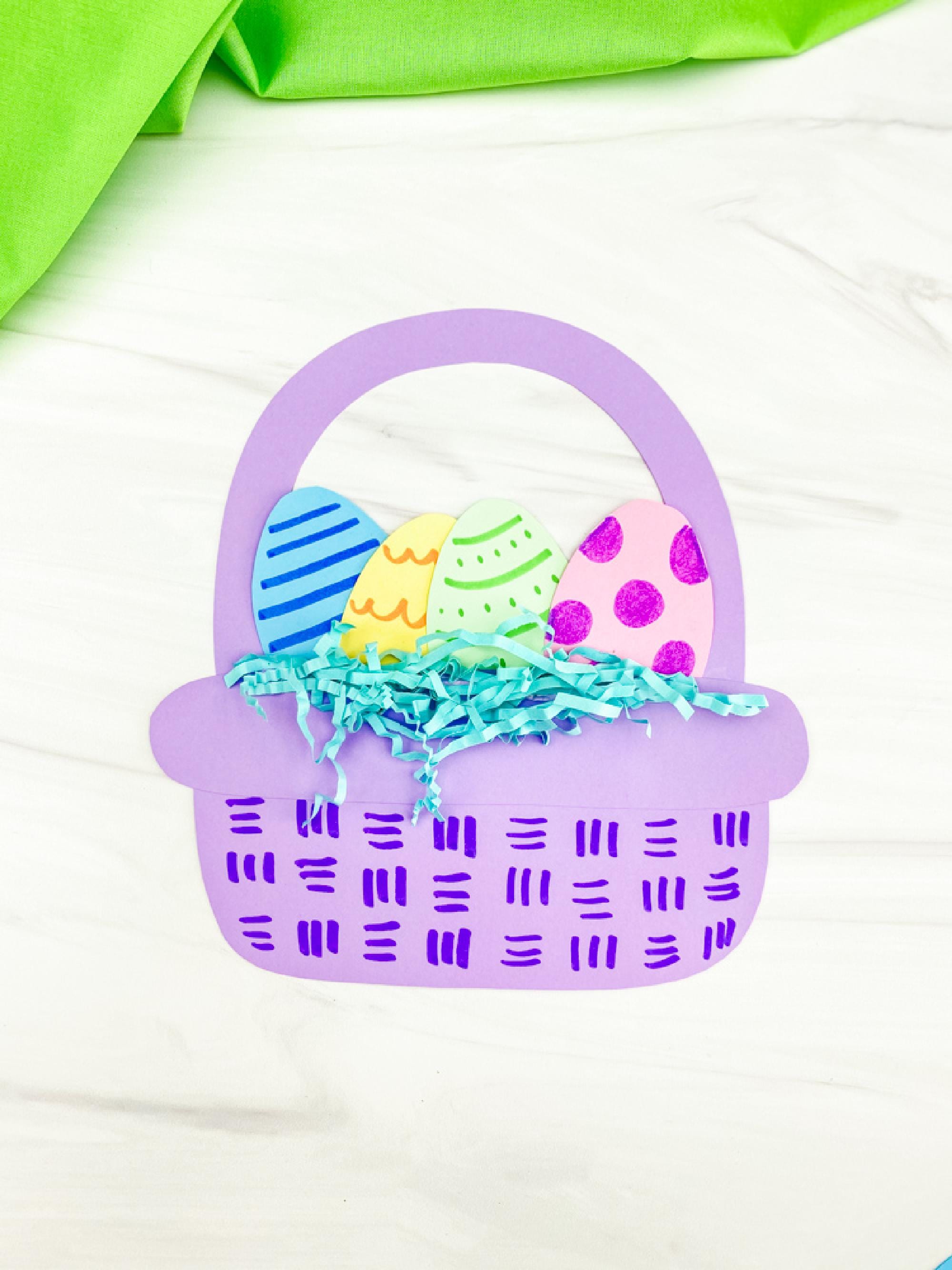 Easter Basket Craft Template | TK Classroom Idea | Pre K Activity Pack ...