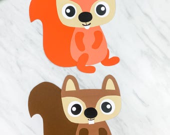 Squirrel Craft Template | Forest Animal Craft | Woodland Bulletin Board Idea for Kids