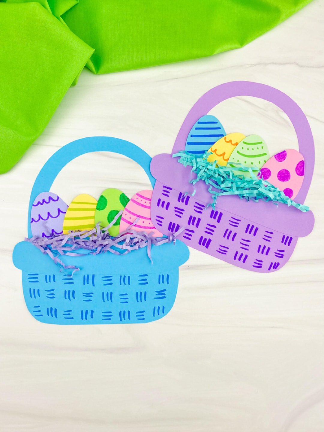 Easter Basket Craft Template | TK Classroom Idea | Pre K Activity Pack ...