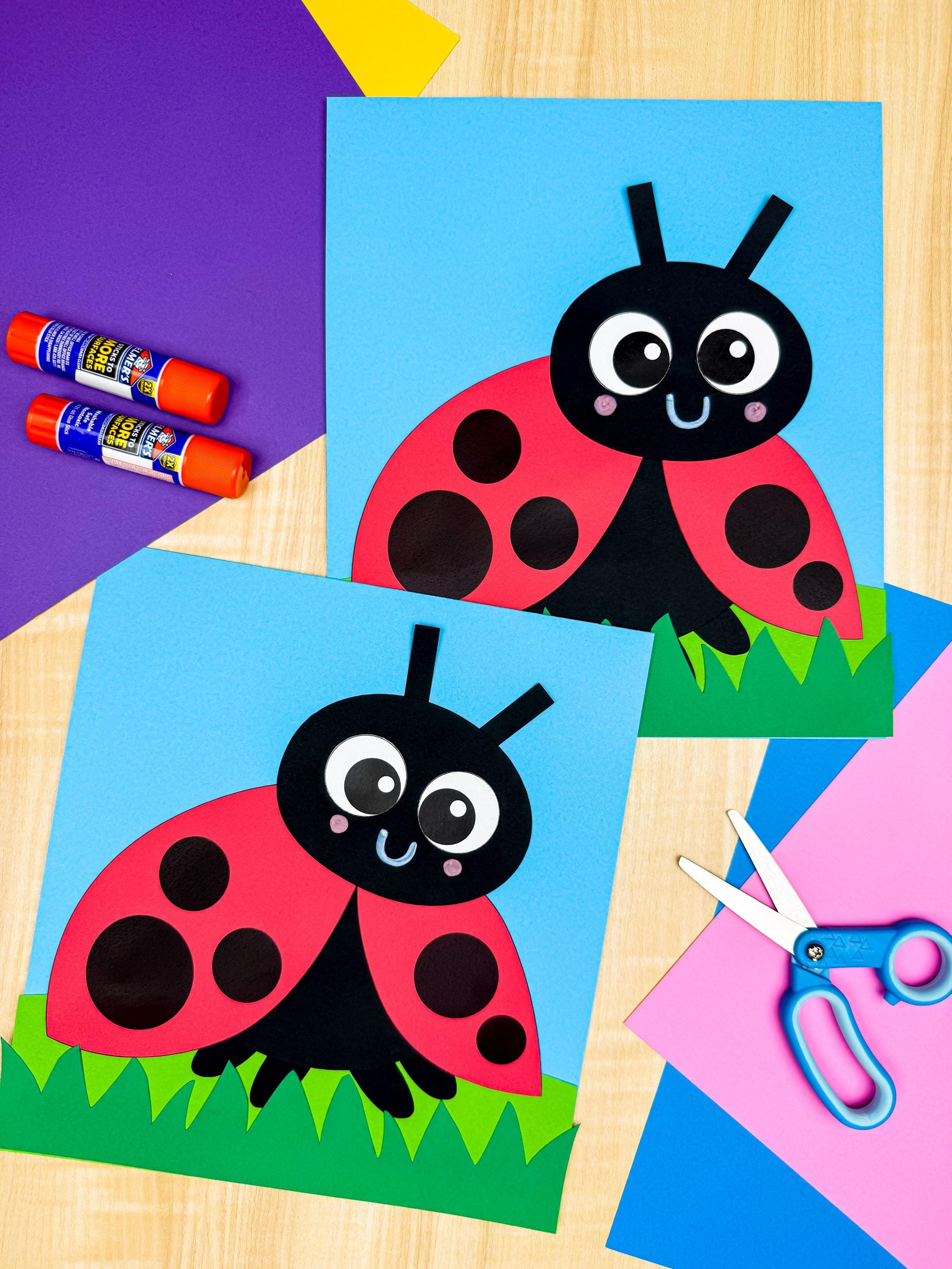 Ladybug Paper Craft Template Insect Unit Craft Nature Lesson Craft…