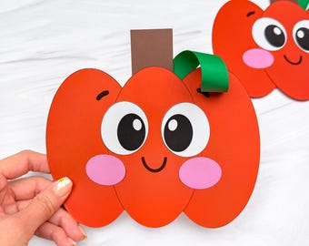 Pumpkin Shape Craft Template |  Early Learner Craft for Kids | Fall Bulletin Board Idea