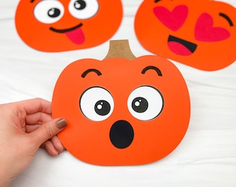 Pumpkin Emotions Craft Template | Emotion Recognition Idea | SEL Activity for Kids