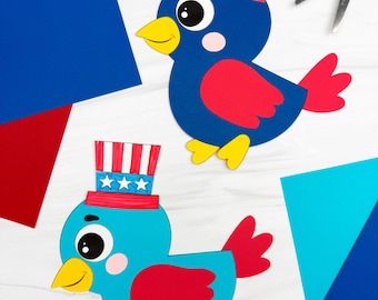 Patriotic Bird Craft Template | VBS Patriotic Craft | Quick Prep Craft for Kids