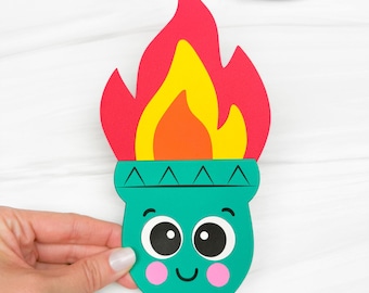Statue of Liberty Torch Craft | USA Theme Preschool Idea | Fourth of July Kids Activity