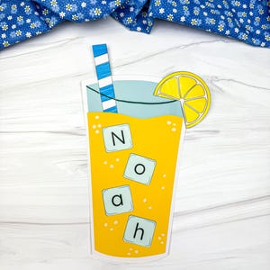Lemonade name craft for kids