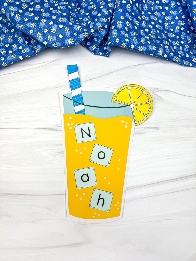 Lemonade name craft for kids