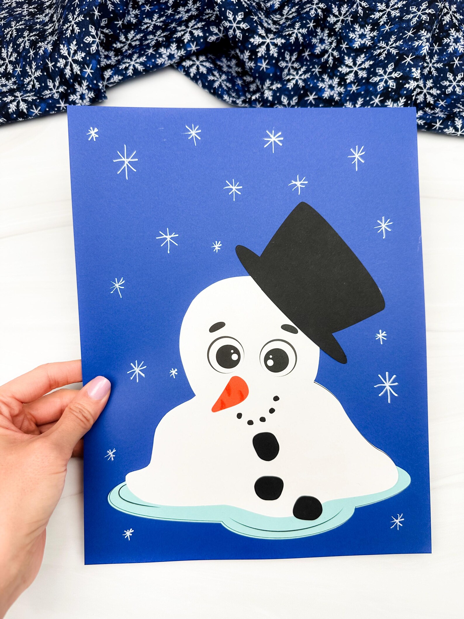 Melted Snowman Craft Template | Build A Snowman Kit Printable | Fun ...