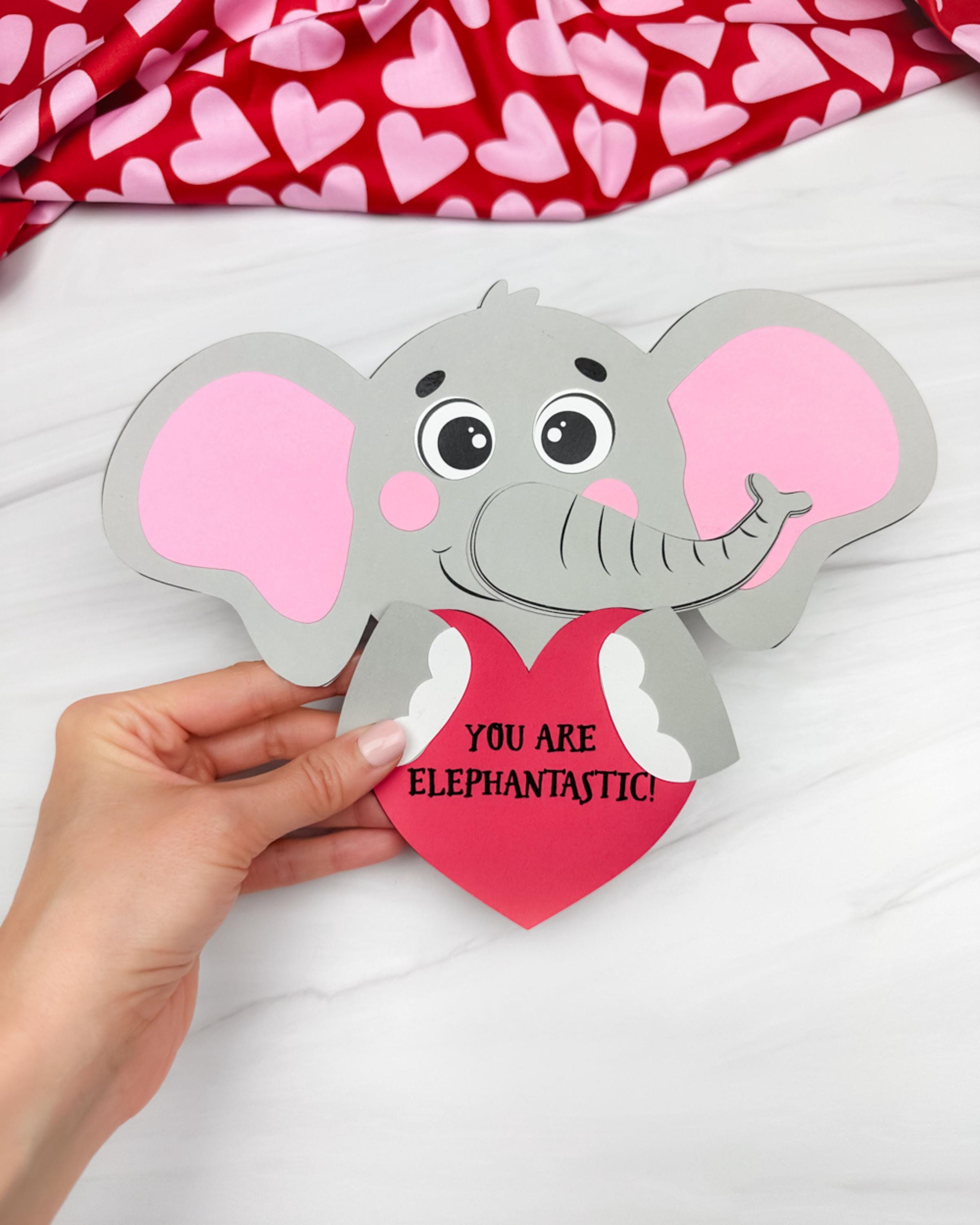 Elephant Valentine Craft Template Early Learner Craft Cut & Paste…
