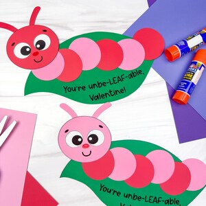 Caterpillar Valentine Craft Template | Love Bug Activity for Kids | Fun ...