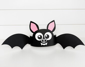 Bat Headband Craft Template | DIY Halloween Hat for Kids | Quick Costume Idea for School Party