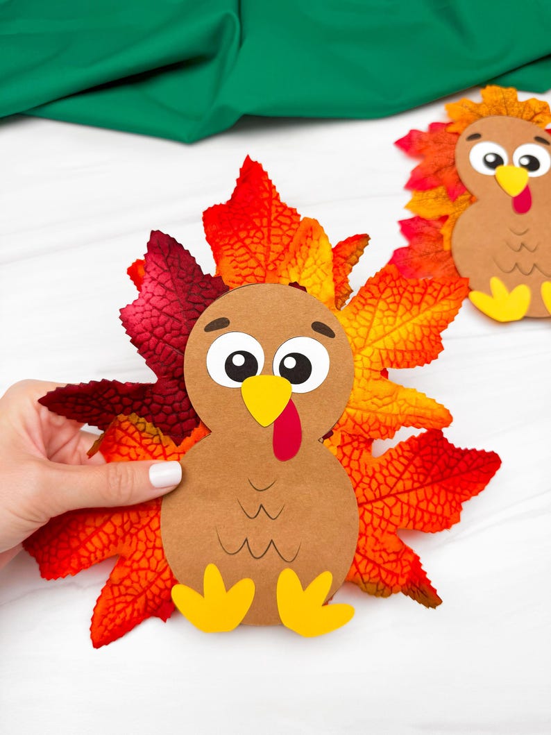 Build A Turkey Craft Template Simple Fall & Thanksgiving Activity