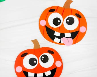 Silly Pumpkin Craft Template | Printable Fall & Halloween Craft for Kids
