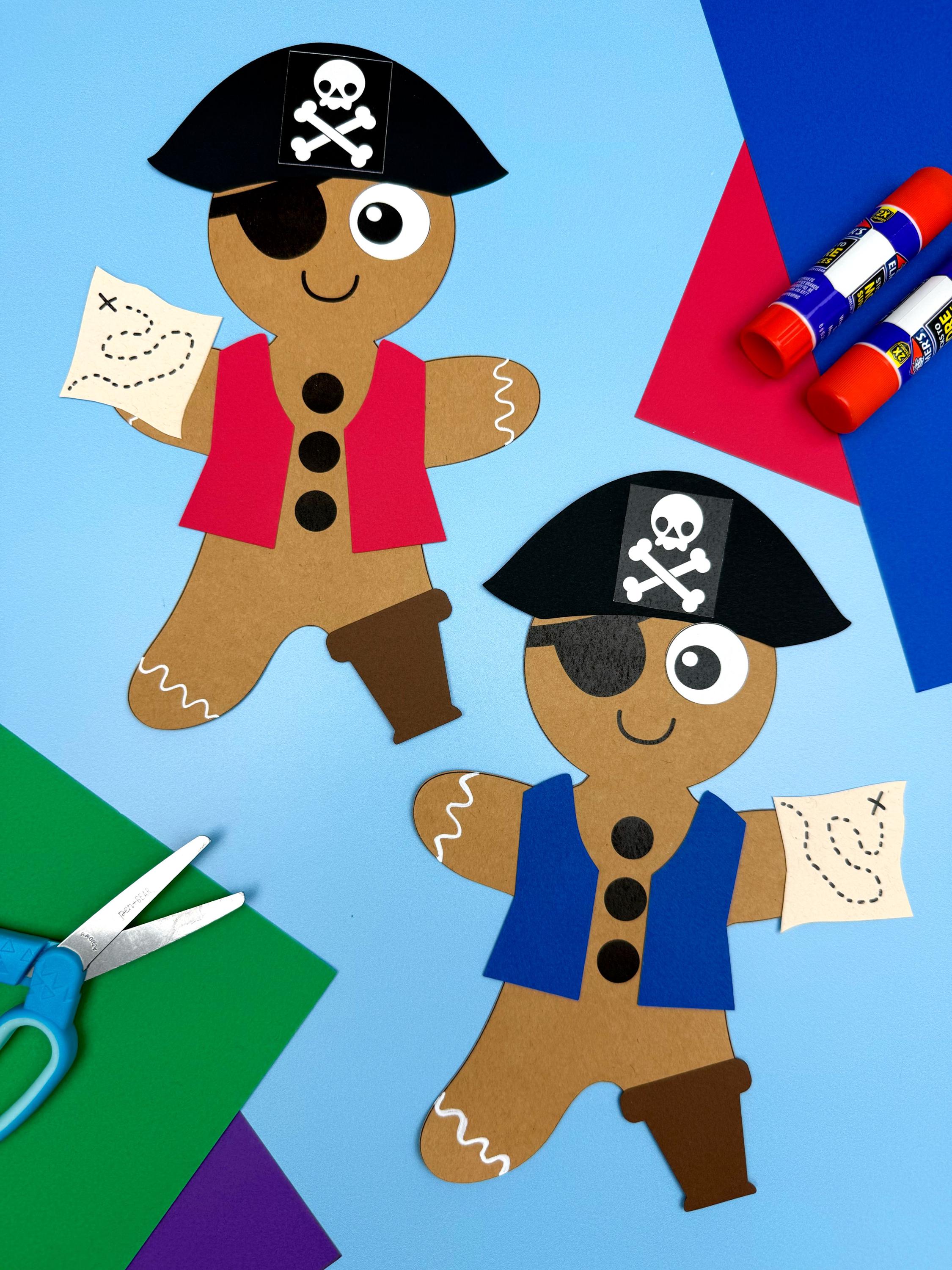 Pirate Gingerbread Man Disguise Craft Template Printable Fun…