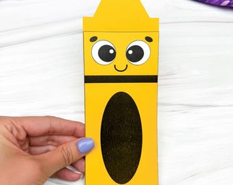 Crayon Shape Craft Template | Early Learner Craft for Kids | Back To School Resource