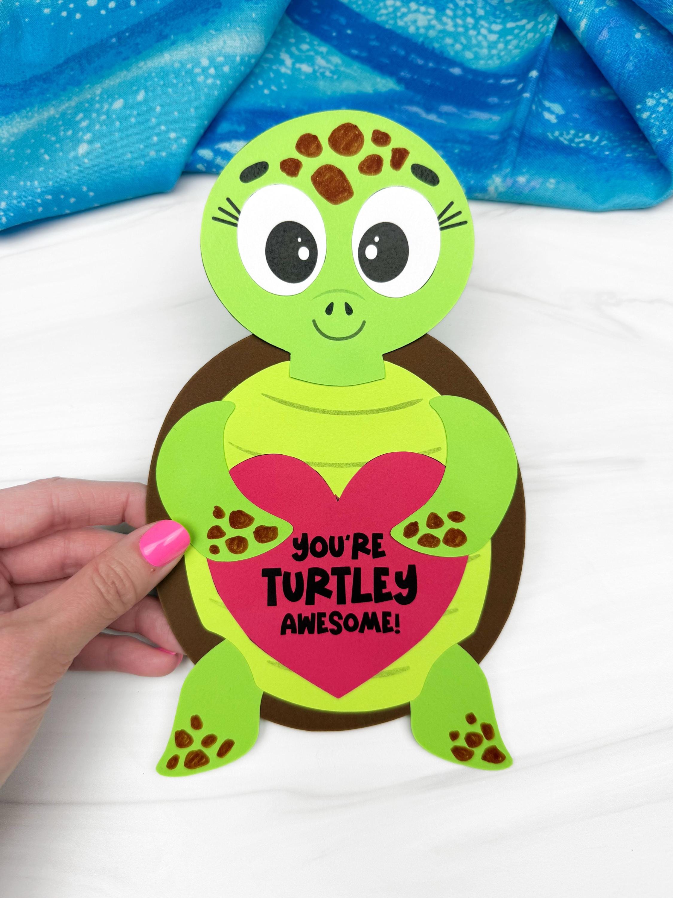 37 Super Cute Sea Turtle Crafts for Kids They Will Love 11 Sea Turtle Valentine Craft Template February School Idea For Kids…