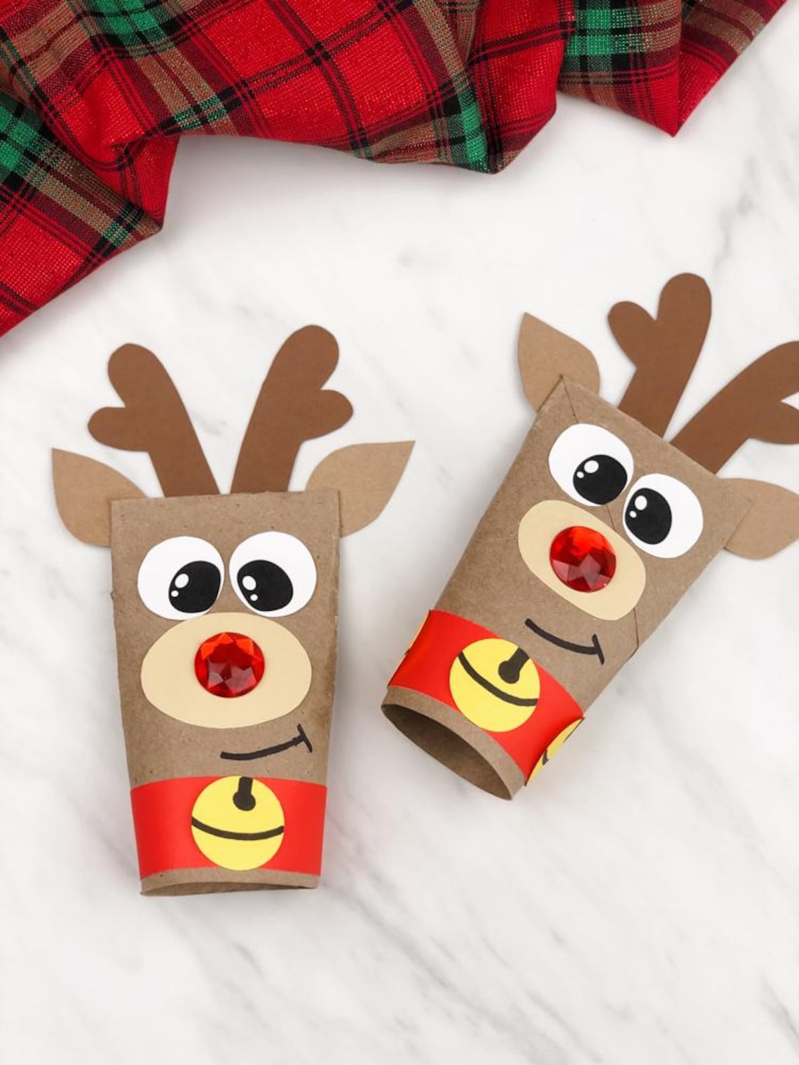 Toilet Roll Reindeer Craft Template | Printable Christmas Activity for ...