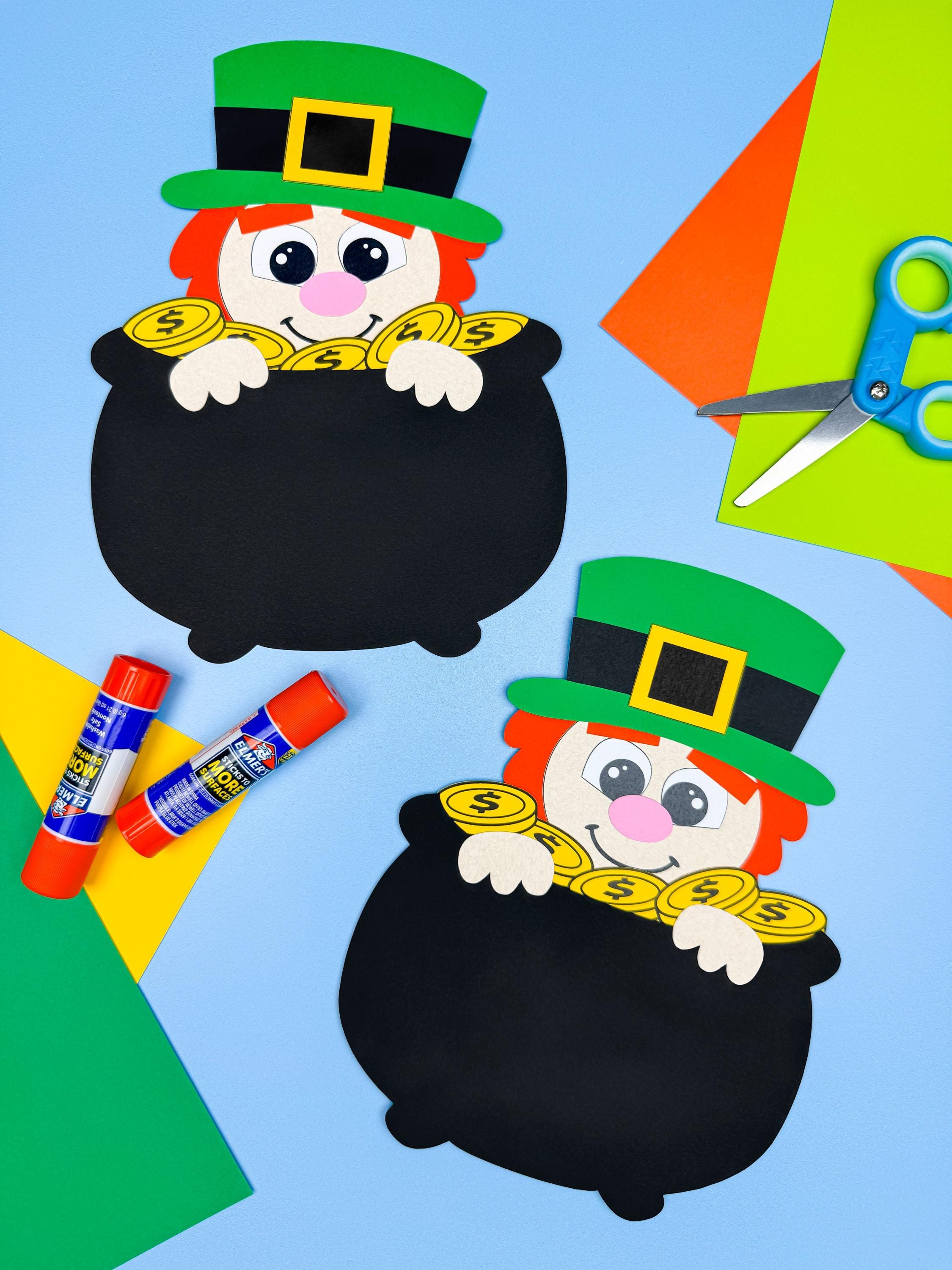 Leprechaun in a Pot of Gold Template March DIY Activity For Kids…