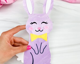 Easter Bunny Cut & Paste Craft Template | PreK Easter Craft | Spring Classroom Activity For Kids