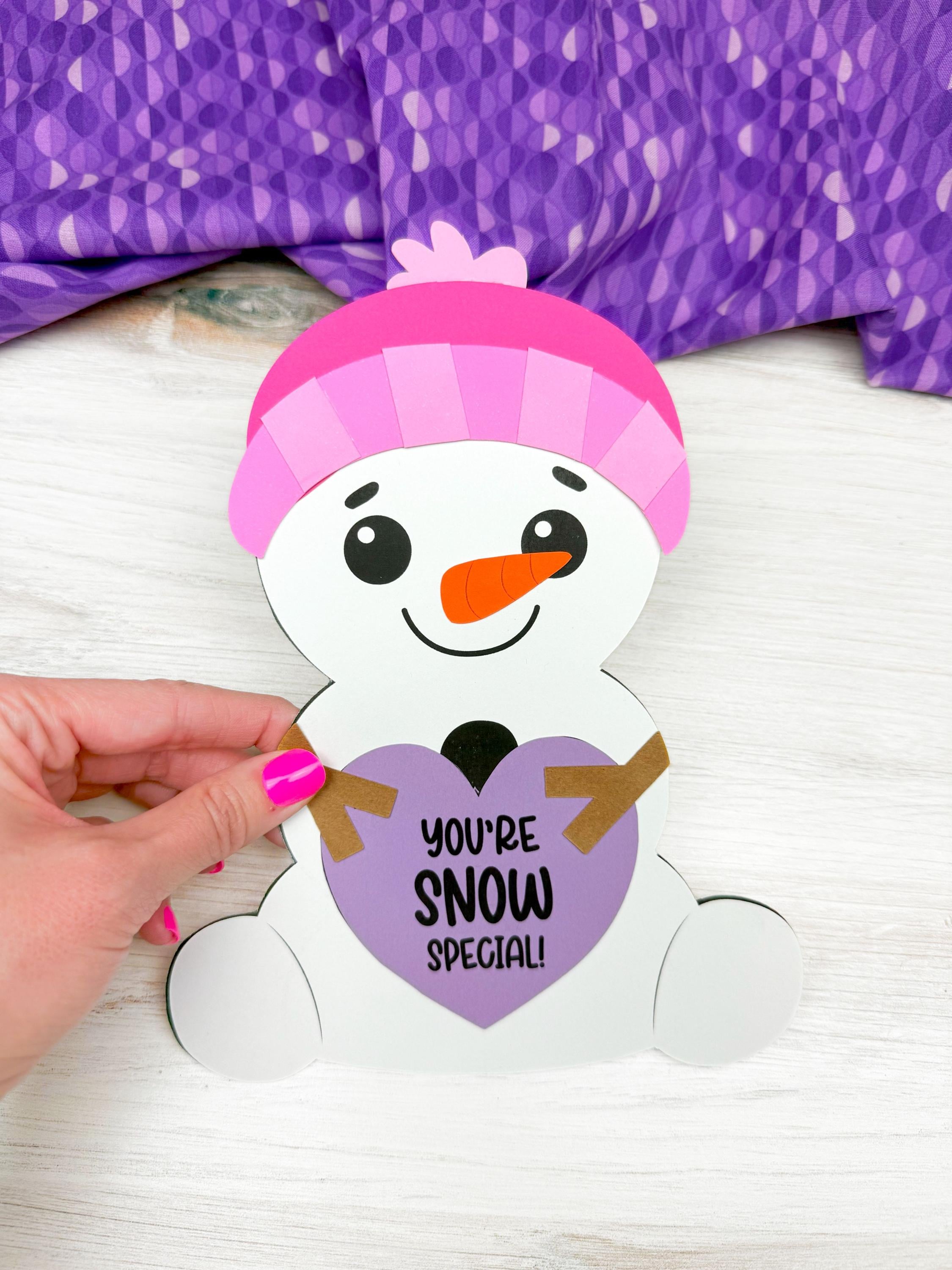 43 Must-Make February Crafts for Kids for Beating Boredom 19 Snowman Valentine Craft Template Early Ed Craft Kit Fun Snowman…