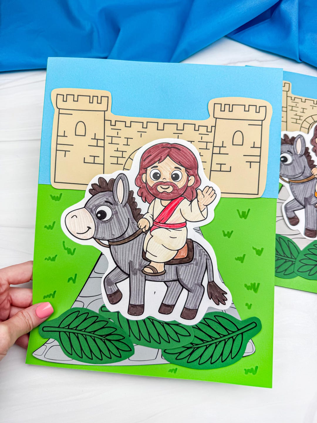 Palm Sunday Craft Template | Triumphal Entry Art for Kids | Easter ...