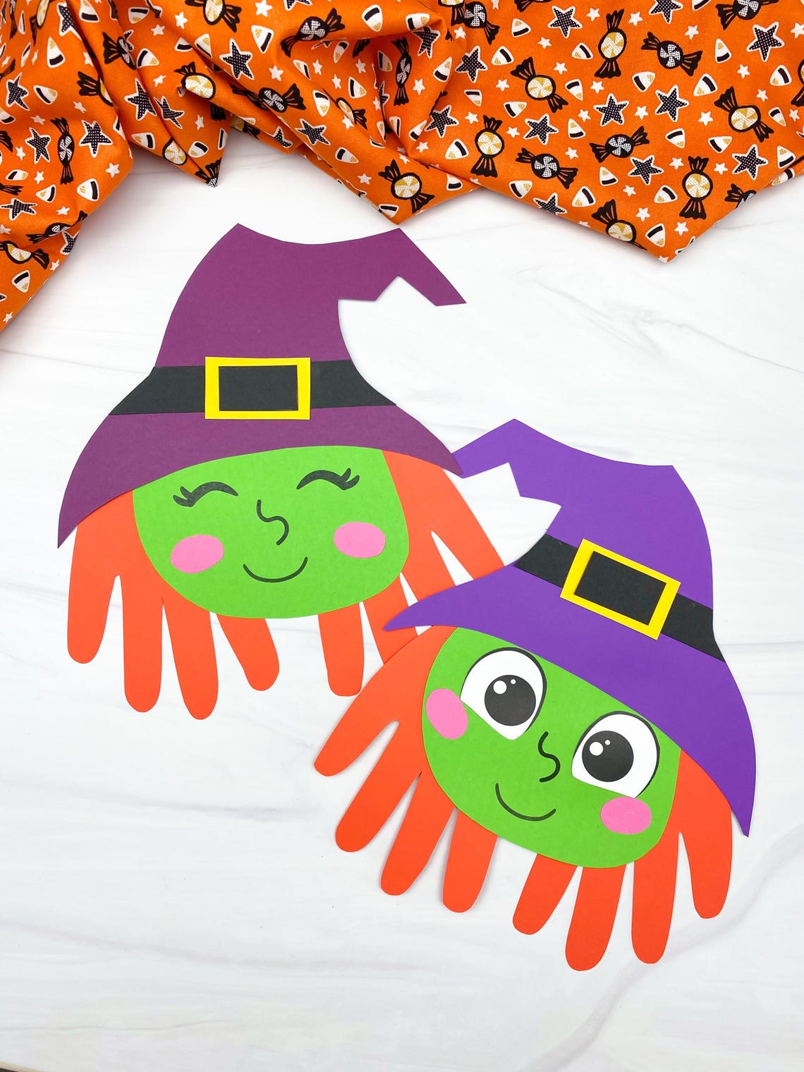 Handprint Witch Craft Template | Printable Halloween Activity for Kids ...