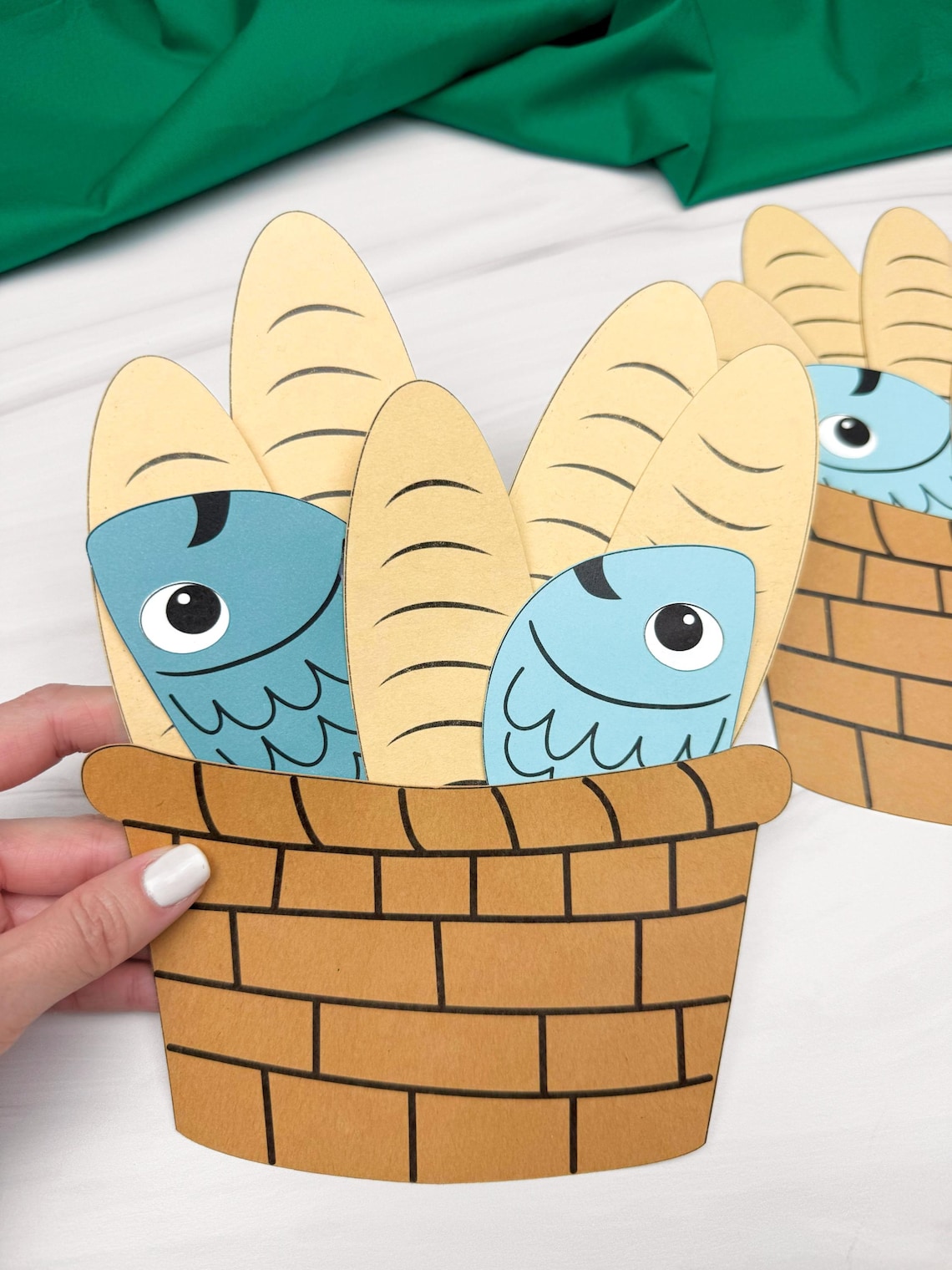 5 Loaves & 2 Fish Craft Template | Simple Bible Craft | Childrens ...