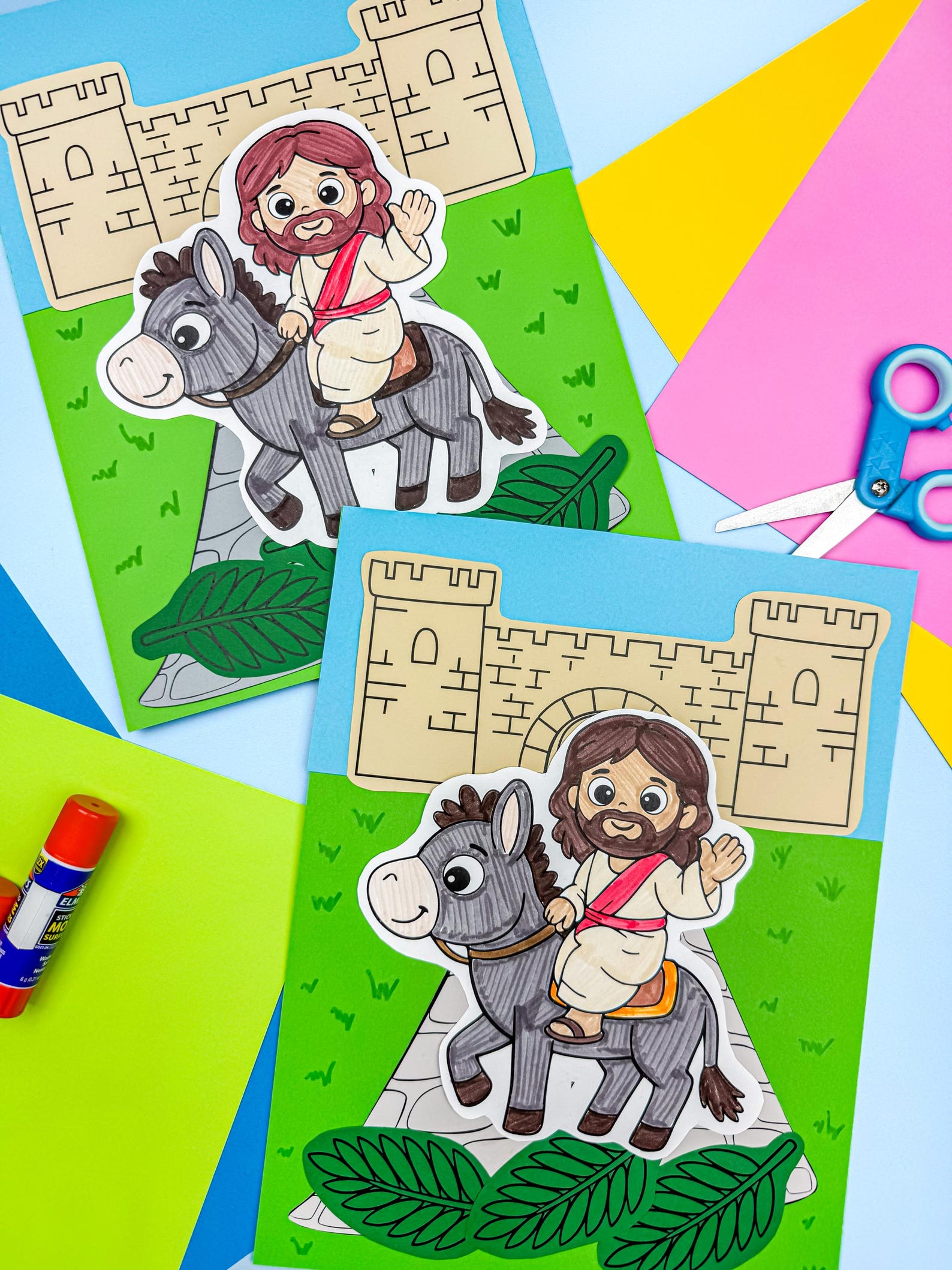 Palm Sunday Craft Template | Triumphal Entry Art for Kids | Easter ...
