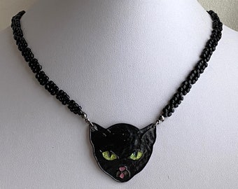 Black Cat Choker in Black