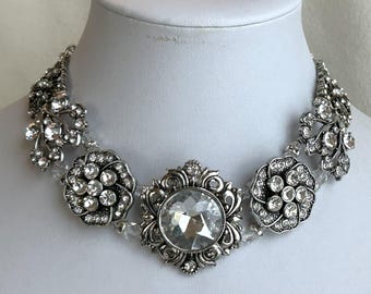 Crystal Rhinestone Choker--High Choker (or Dog Collar) the Second