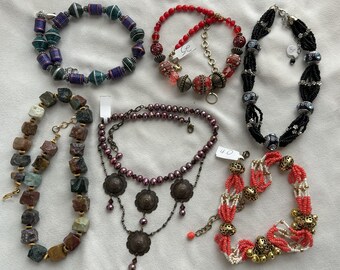 Destash Collection of 6 Ethnic Style Necklaces