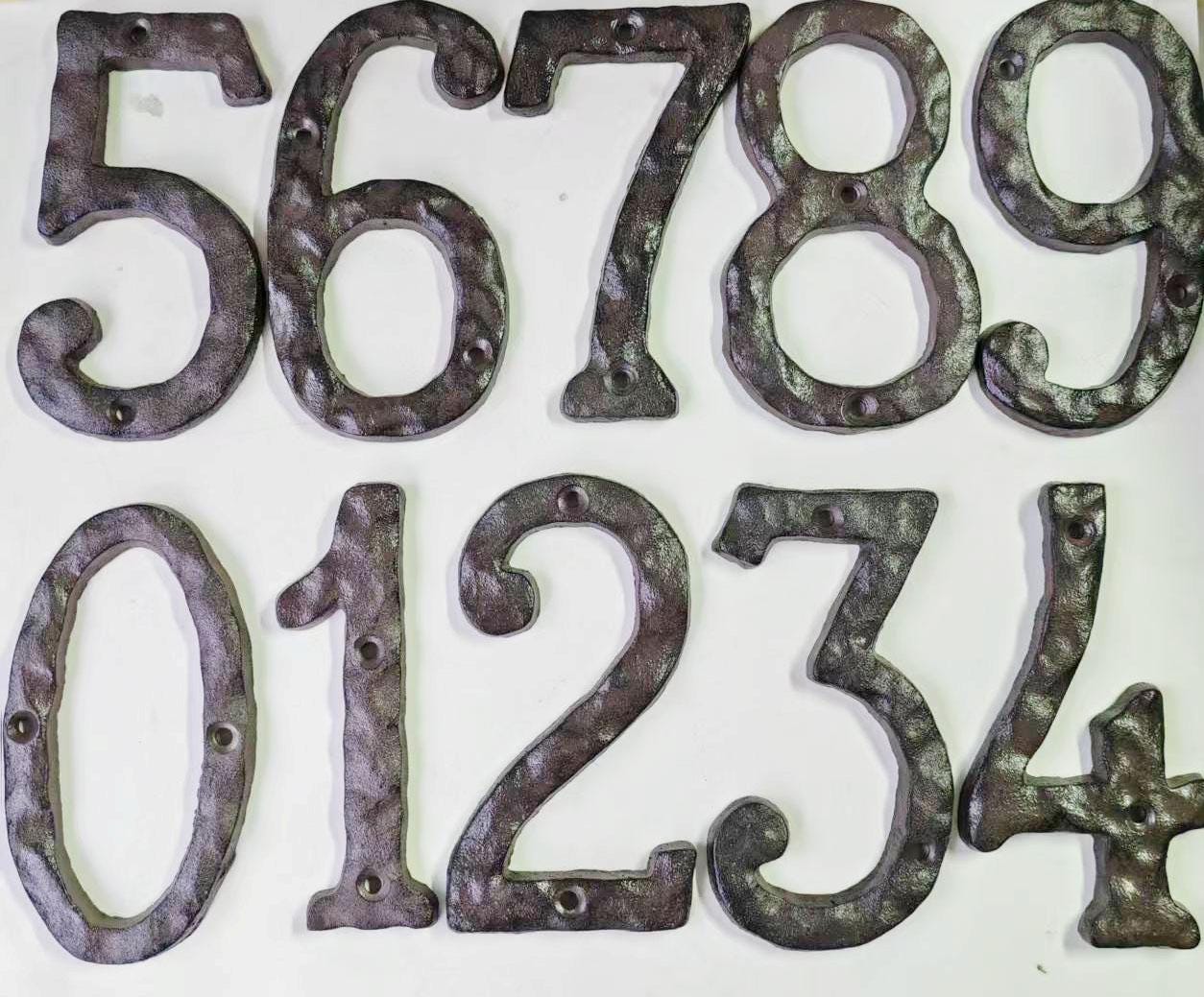 Decorative Cast Iron House Numbers 5.5