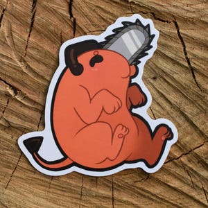 Chainsaw Man Pochita 3&quot; (7.5 cm) Anime Vinyl Sticker