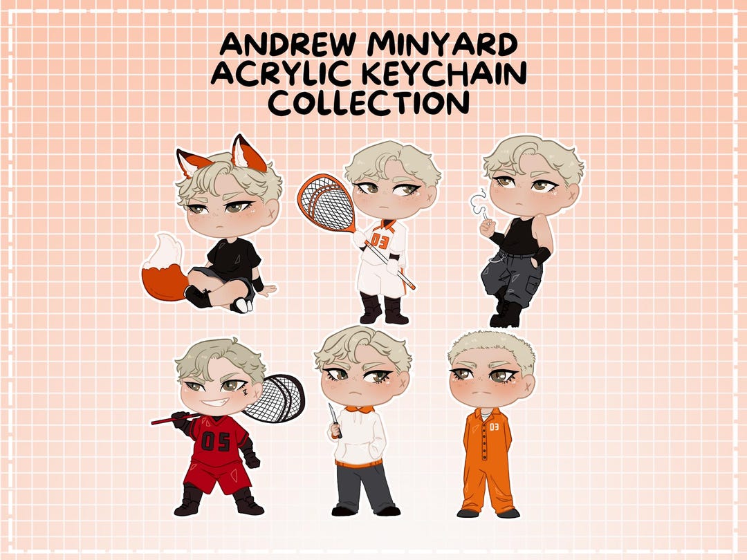 All for the Game Andrew Minyard Acrylic Keychain | AFTG - Etsy