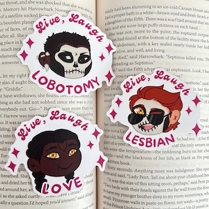Live, Love, Locked Tomb Vinyl Stickers