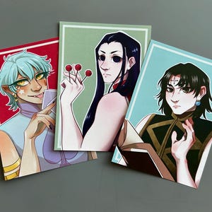Hunter x Hunter Anime Art Print | Hisoka | Illumi | Chrollo | HXH | HXH 1999