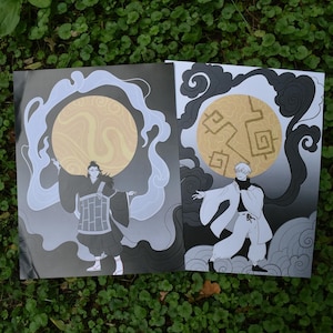 Jujutsu Kaisen Gojo and Geto Anime Art Print | JJK