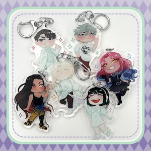 Alien Stage Chibi Acrylic Keychain / Charm || Alnst Luka Hyuna Ivan Till Mizi Sua