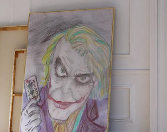 Joker Art Print: Bold Villain, Retro Comic Decor (Digital Download)