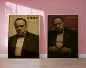 Vintage Mafia-Inspired Film Poster Set: Retro Cinema Wall Art (Digital Download)