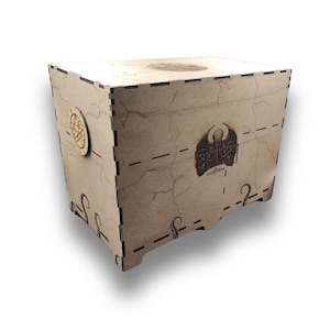 Mansions of Madness 1st and 2nd Edition Crate | Engraved Chest and Organizer | Expansions Storage
