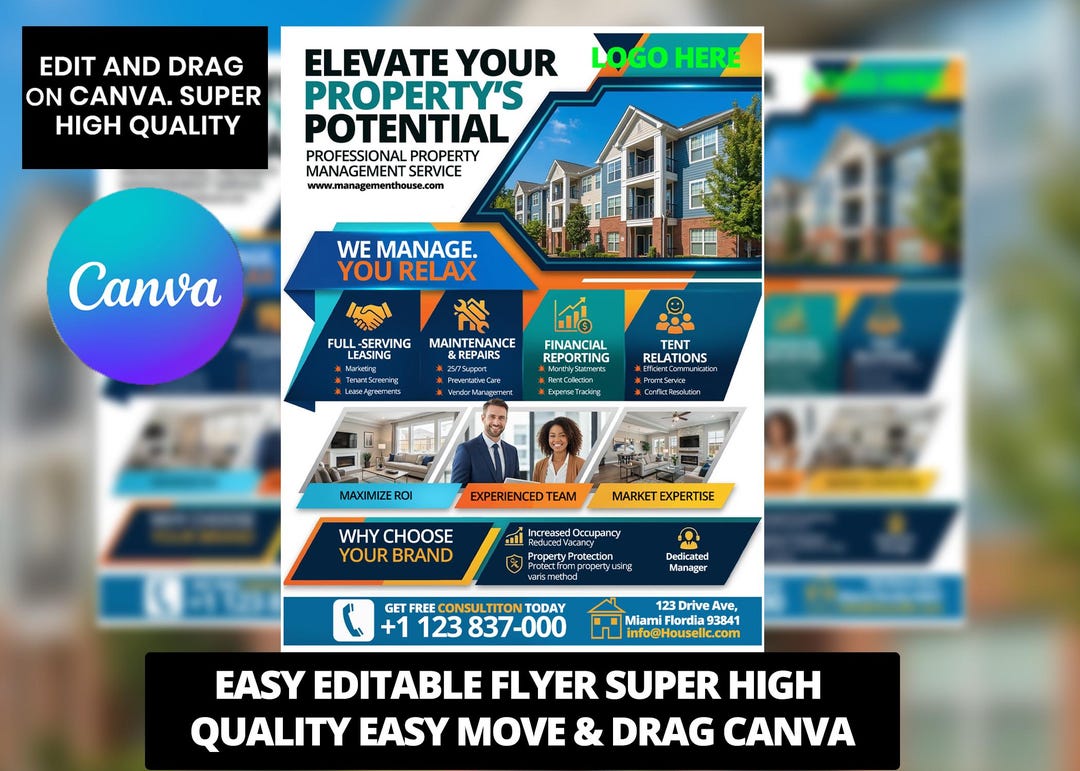 Property Management Flyer Template – Real Estate Management Flyer ...